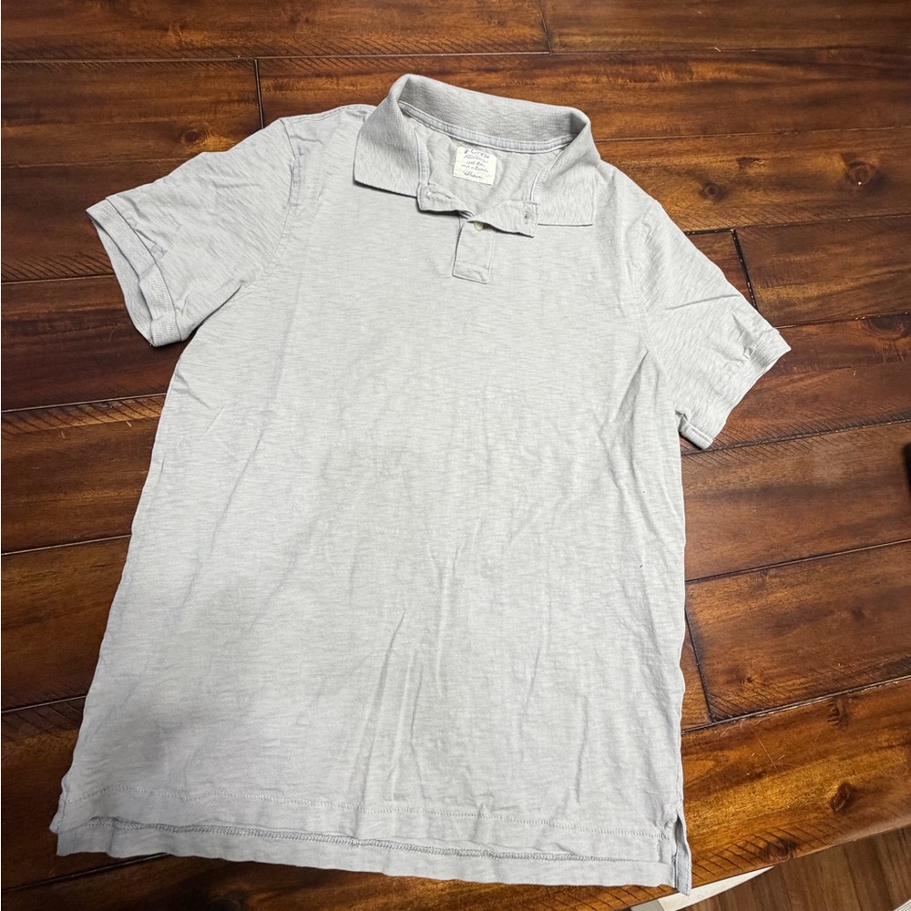 J. Crew Light Gray Polo Shirt